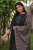 Black Cotton Kurta Suit With Ajrakh dupatta