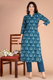 Cotton Patola Print Kurta Set